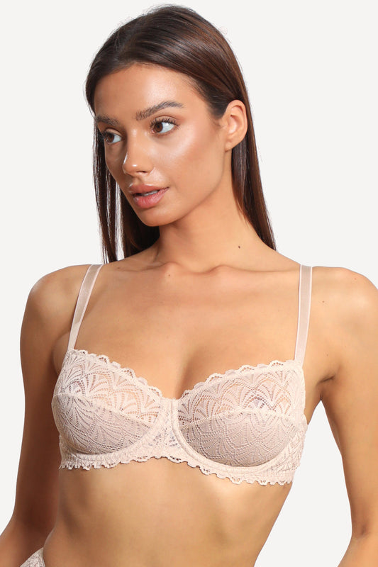 Classic non-wired bra Iustina R1661 nude