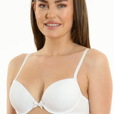 sutien push up alb