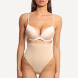 Chilot modelator tanga, talie inalta LUCY S1512N bej