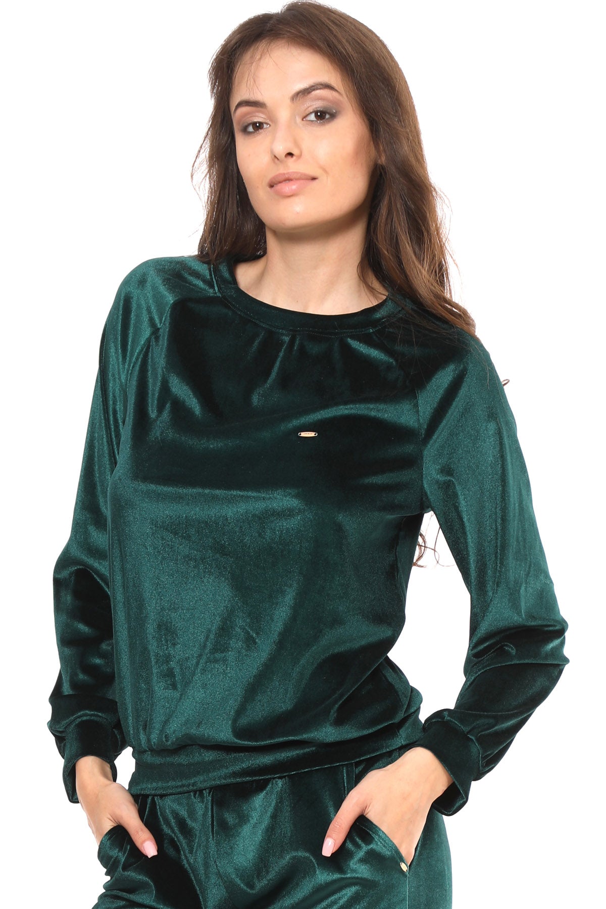bluza de casa verde