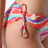 Slip de baie clasic Rosu imprimat Palau DS605