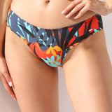 Slip de baie clasic Rosu imprimat Rava DS568