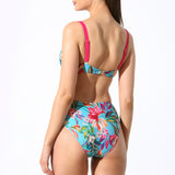 Sutien de baie clasic Verde Imprimat Thai DR572
