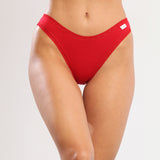 Set 3 chiloti clasic din bumbac rosu CECILIA S1796