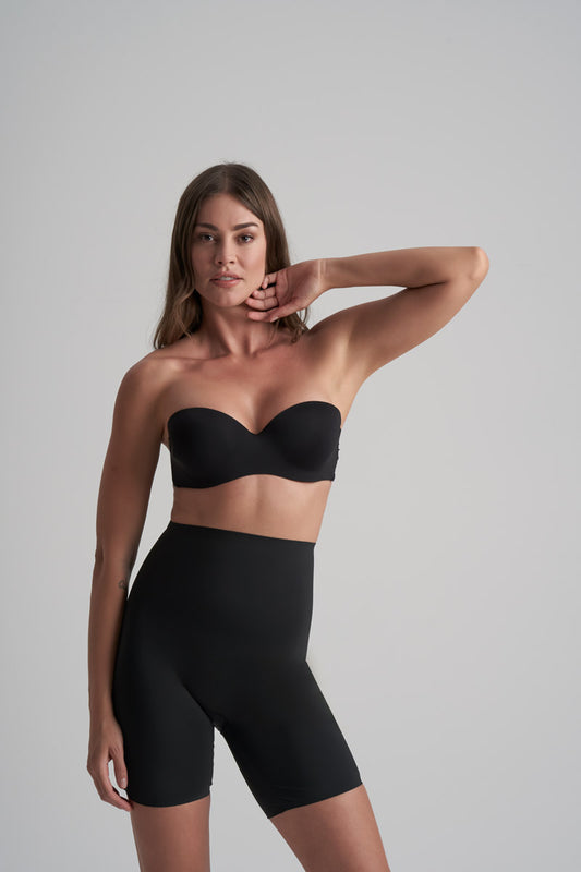 Short modelator Waist Control Shapewear negru WCHWSH