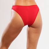 Set 3 chiloti clasic din bumbac rosu CECILIA S1796