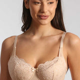 Sutien clasic cu dantela nude OLGA R1448