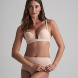 Chilot modelator cu spate decupat bej LBMWBR