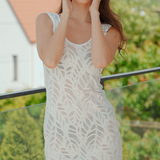 Rochie de plajă ecru DA007