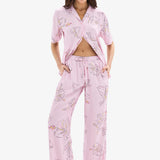 Pantalon pijama Blackspade roz DAIANA 52023C