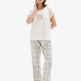 Pijama Blackspade ecru SIMINA 52068C