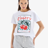 Tricou Blackspade alb CHERRY 60632