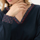 Pijama premium bleumarin Blackspade FLAVIA 51913C