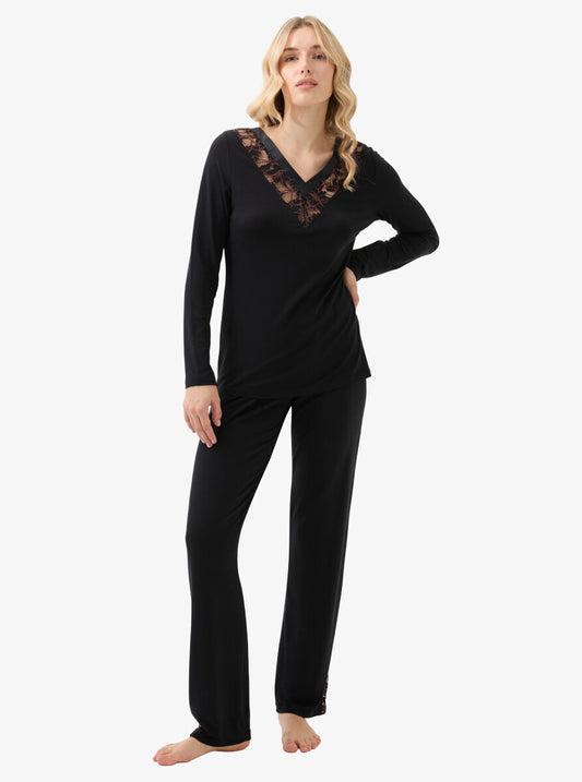 Pijama negru Blackspade DEBORA 51903C