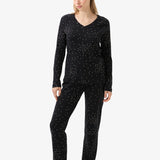 Pijama negru imprimat Blackspade ELIZA 51944C