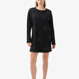 Camasa de noapte negru imprimat Blackspade ELIZA 51946C