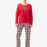 Pijama rosu Blackspade NATALIA 51967C