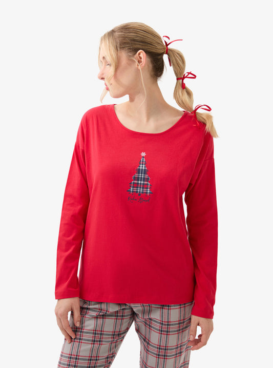 Pijama rosu Blackspade NATALIA 51967C