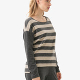 Bluza de pijama antracit-roz dungi Blackspade RODICA 51971