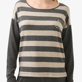 Bluza de pijama antracit-roz dungi Blackspade RODICA 51971