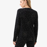 Pijama negru imprimat Blackspade ELIZA 51944C
