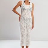 Rochie de plajă ecru DA008