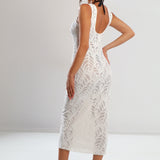Rochie de plajă ecru DA008