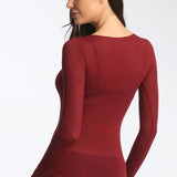 Bluza cu cașmir și decolteu în V burgundy BL007