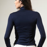 Bluza tip maleta albastru CARINA BL010