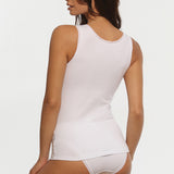 Maiou din bumbac alb CECILIA C0186