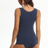 Maiou din bumbac bleumarin CECILIA C0186