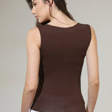 Maiou cu cașmir și modal maro C0196