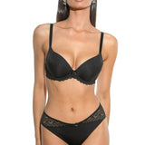 Sutien cupa soft decoltata CATY R1634 negru