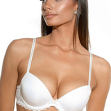 Sutien push-up alb CATY R1633