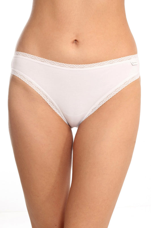 Chilot clasic din bumbac ecru CECILIA S1419