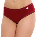 Chilot clasic din bumbac bordo CECILIA S1420