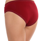 Chilot clasic din bumbac bordo CECILIA S1420