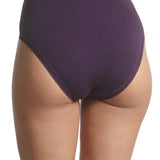 Set 3 chiloti clasici din bumbac mov CECILIA S1798