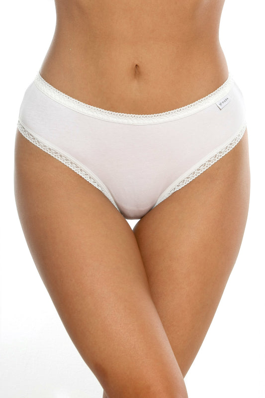 Classic cotton panties Ecru CECILIA S1797