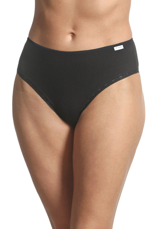 Classic cotton pantyhose Black CECILIA S1797