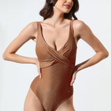 Costum întreg clasic maro SCILLA D1332