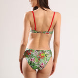 Sutien de baie clasic decoltat imprimat JESOLO DR571
