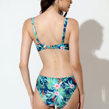 Slip de baie clasic verde imprimat CAMOGLI DS655