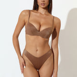 Sutien de baie push up maro SCILLA DR727