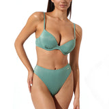 Slip de baie clasic retro verde SCILLA DS724