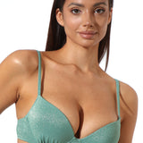Sutien de baie super push up verde SCILLA DR728