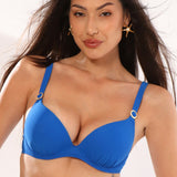 Sutien de baie clasic albastru COLORS DR736