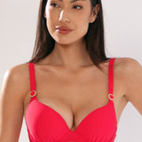 Sutien de baie clasic rosu COLORS DR736