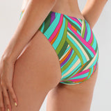 Slip de baie clasic turcoaz imprimat RAVENNA DS717