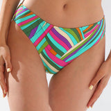 Slip de baie clasic turcoaz imprimat RAVENNA DS717